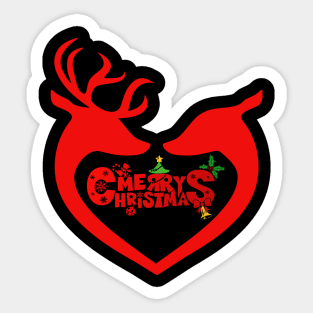 Christmas deer Sticker